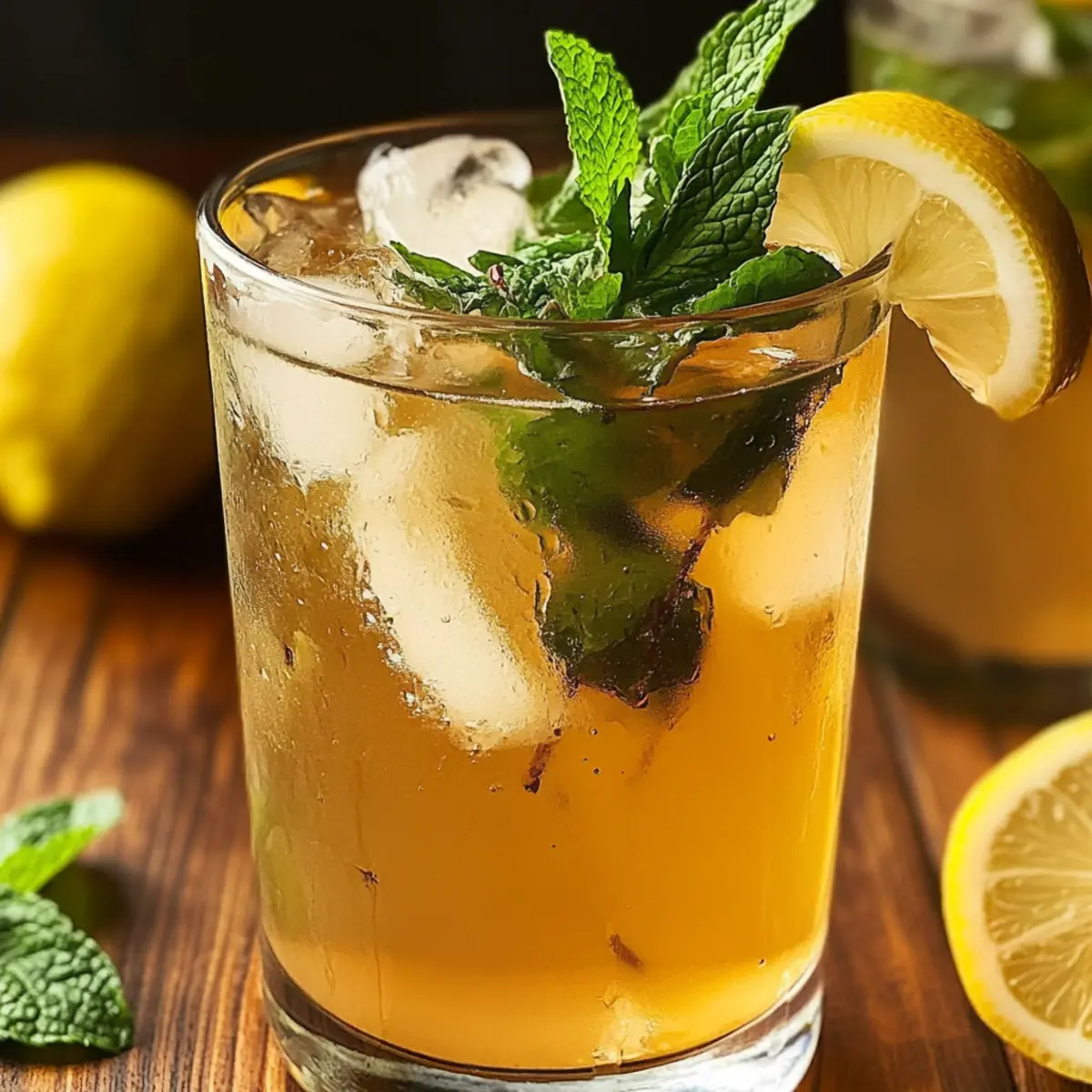 Crispy Mint Lemon Verbena Iced Tea
