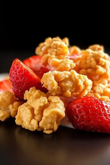 Crispy Strawberry Yogurt Clusters