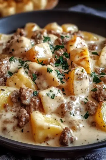 Creamy Meat Potato Skillet