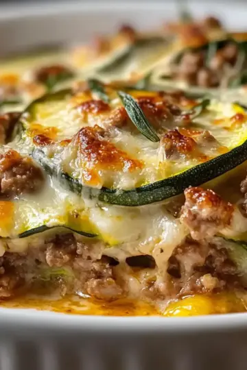 Ground Turkey Zucchini Casserole