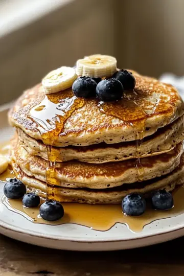 Banana Greek Yogurt Pancakes