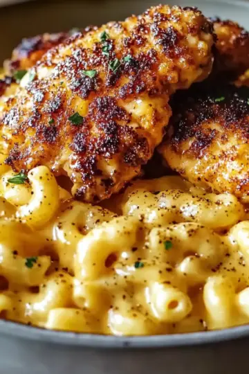 Honey Pepper Chicken Mac and Cheese