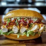 Chopped Chicken Bacon Ranch Sandwich