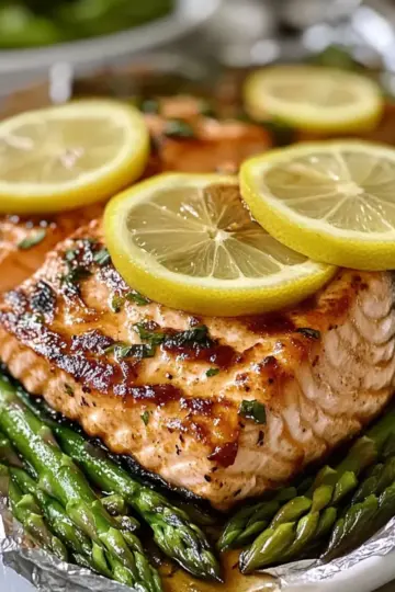 Bbq Salmon with Asparagus
