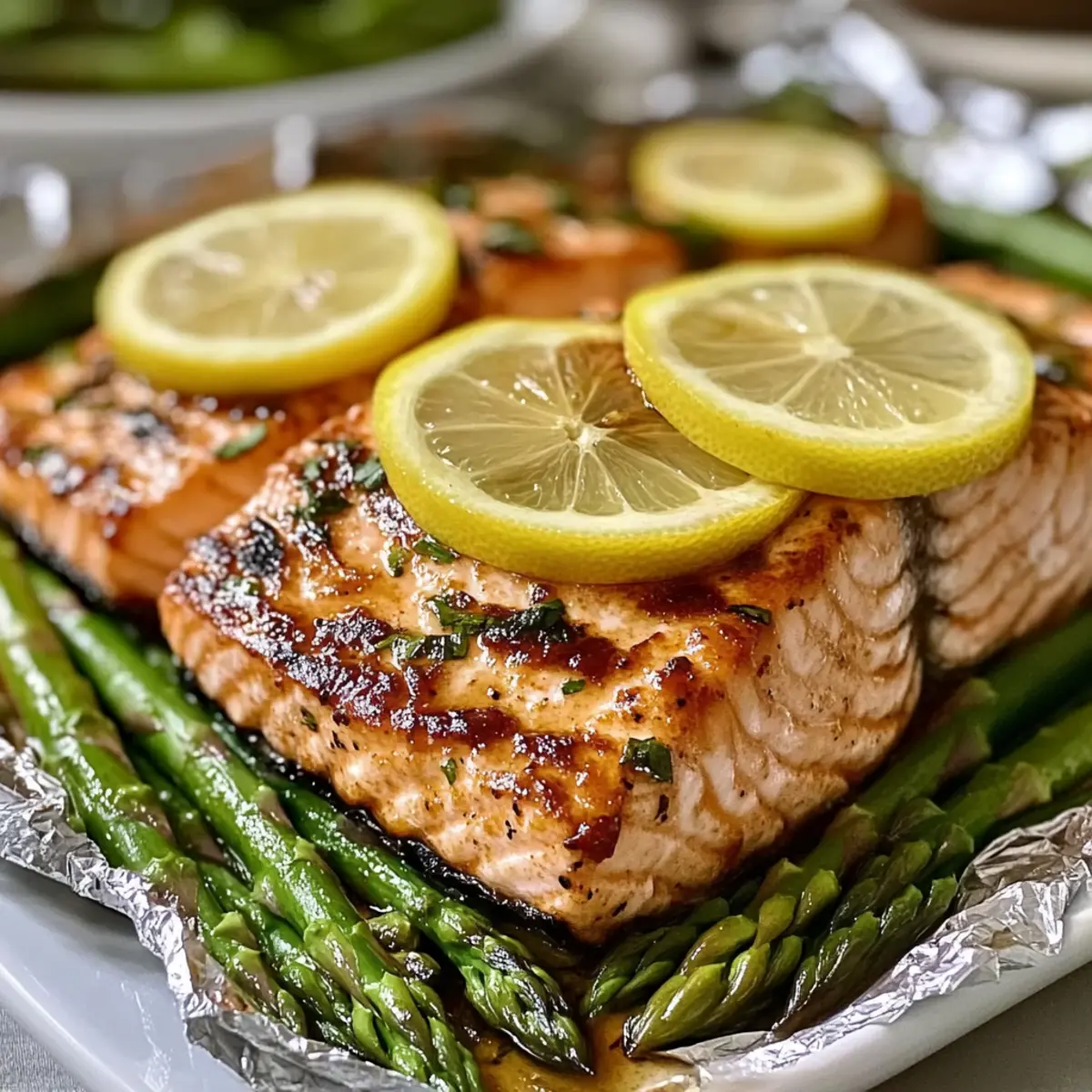 Bbq Salmon with Asparagus