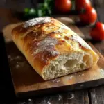 Fluffy Ciabatta Bread Sandwich