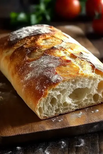 Fluffy Ciabatta Bread Sandwich