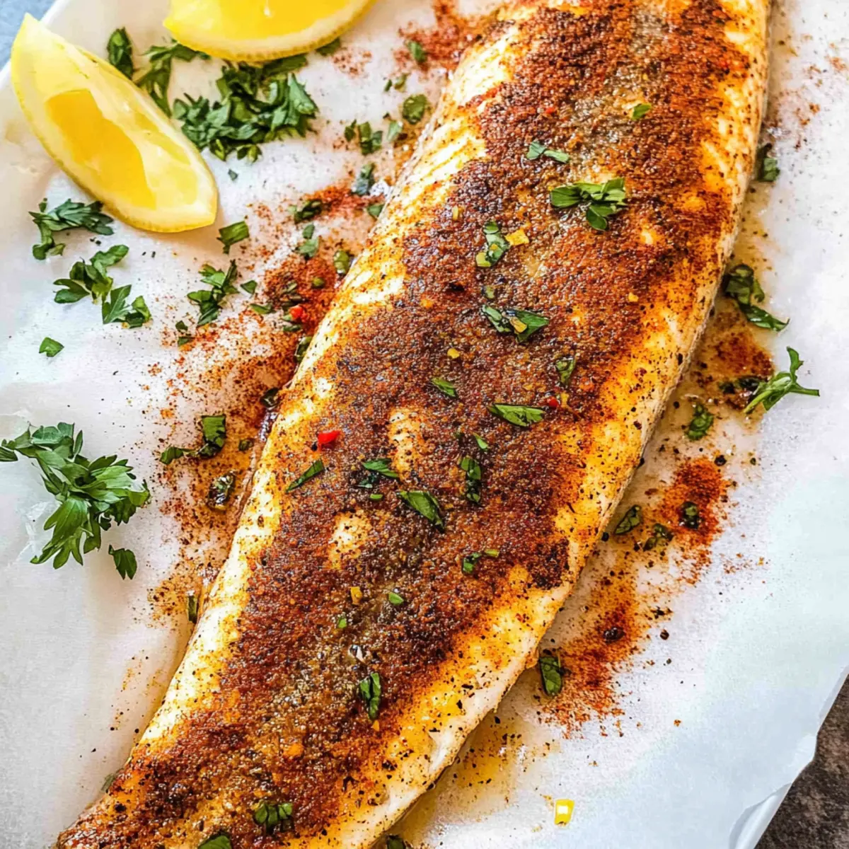 Baked Trout Fillet
