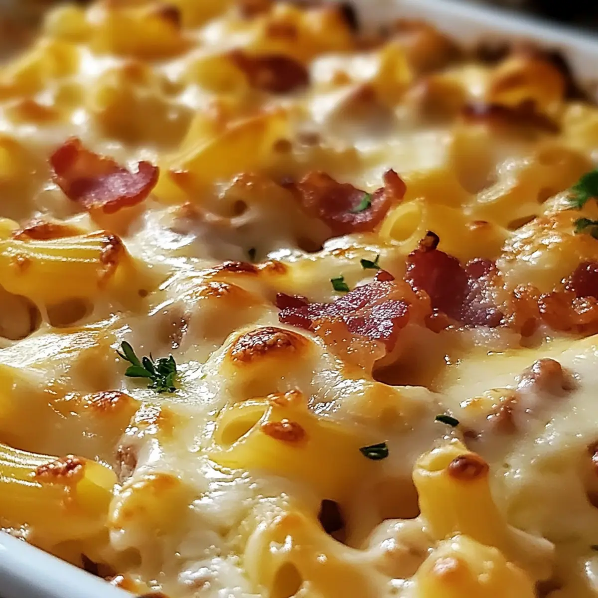 Casserole Cheesy Chicken and Bacon Pasta Bake