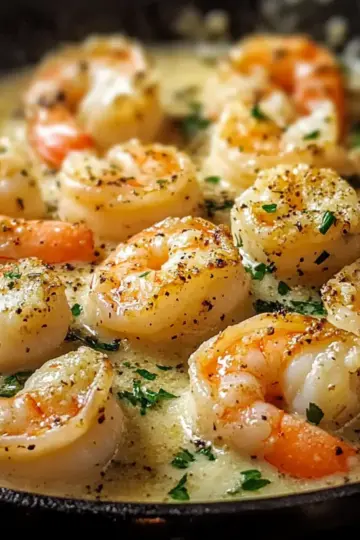 Ruth’s Chris–Inspired Garlic Parmesan Shrimp Skillet