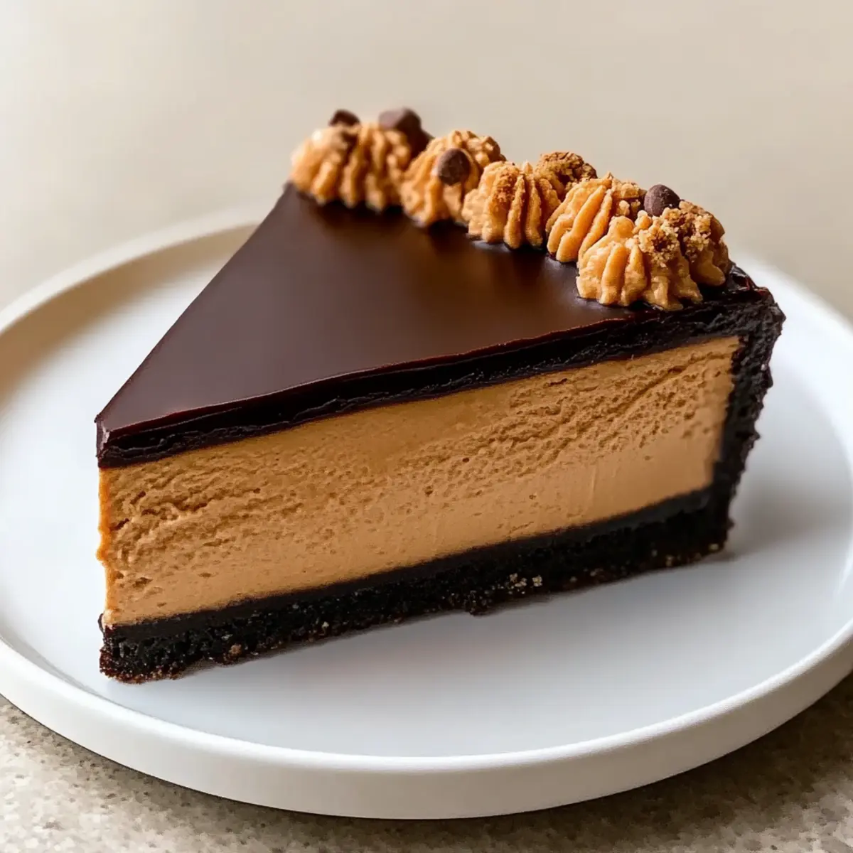 Chocolate Peanut Butter Cheesecake