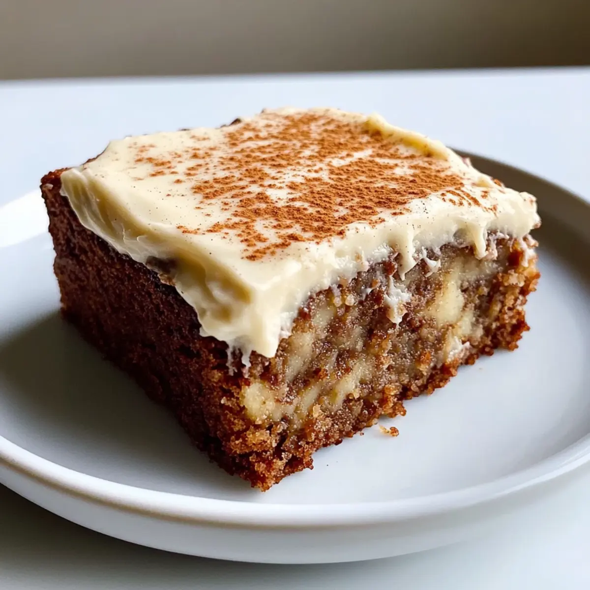 Banana Bread Brownies with Cream Cheese