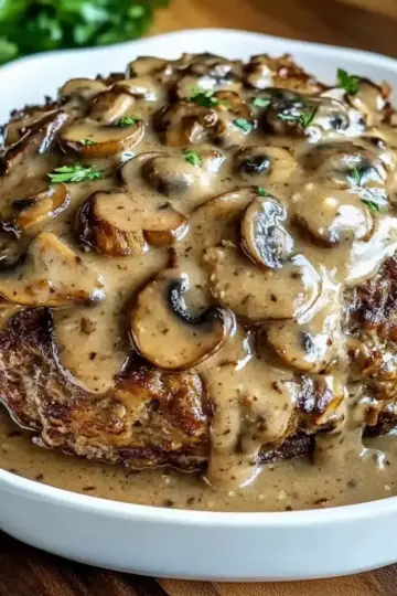 Mouthwatering Meatloaf with Mushroom Gravy