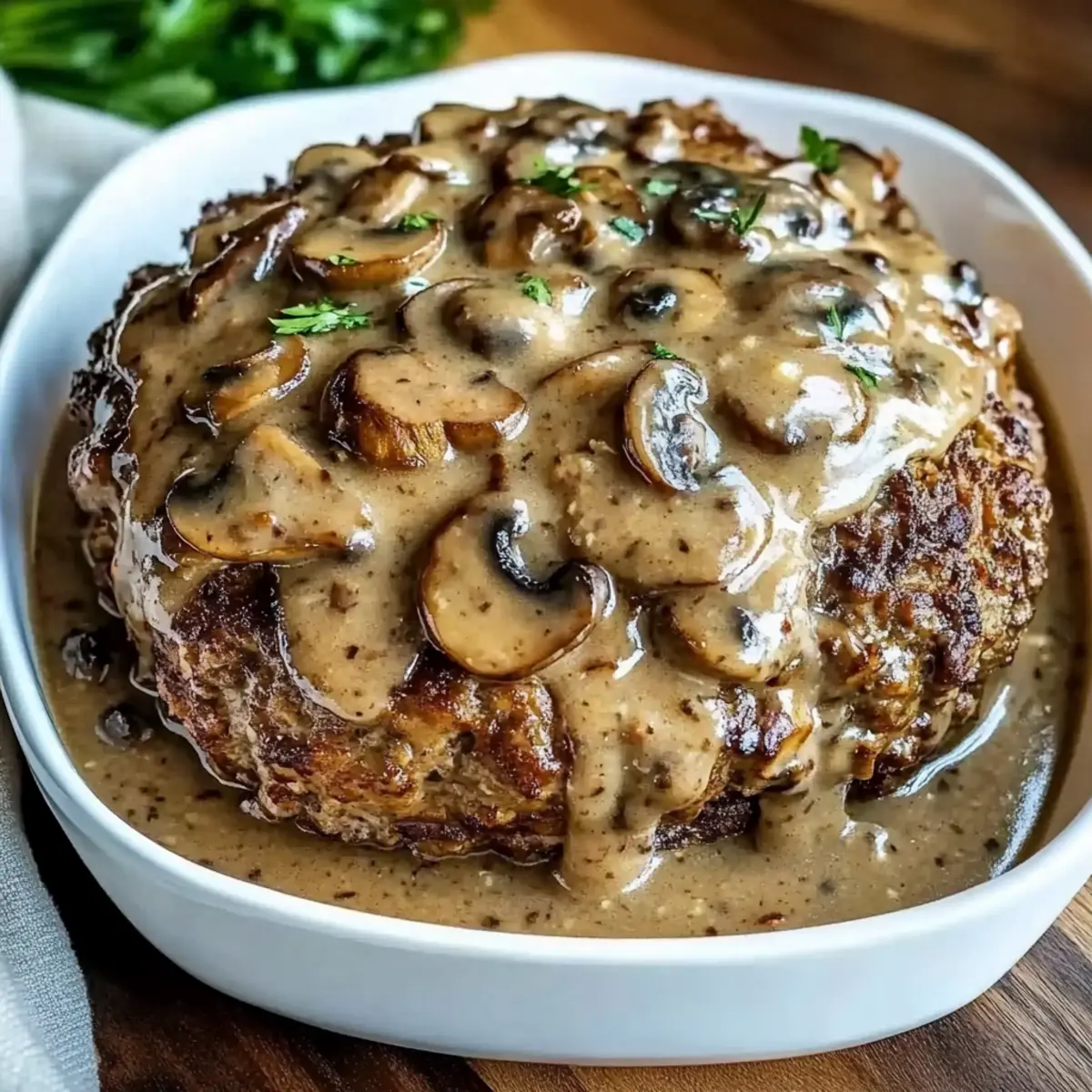 Mouthwatering Meatloaf with Mushroom Gravy