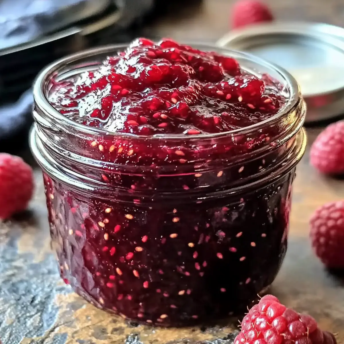Small-Batch Raspberry Jam No Pectin