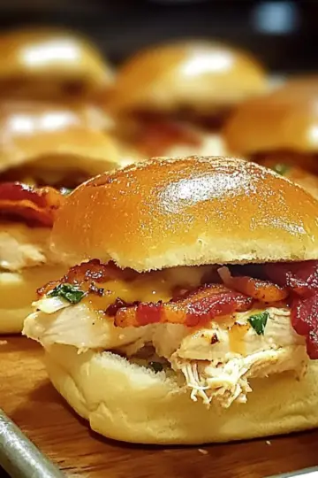 Chicken Bacon Ranch Sliders