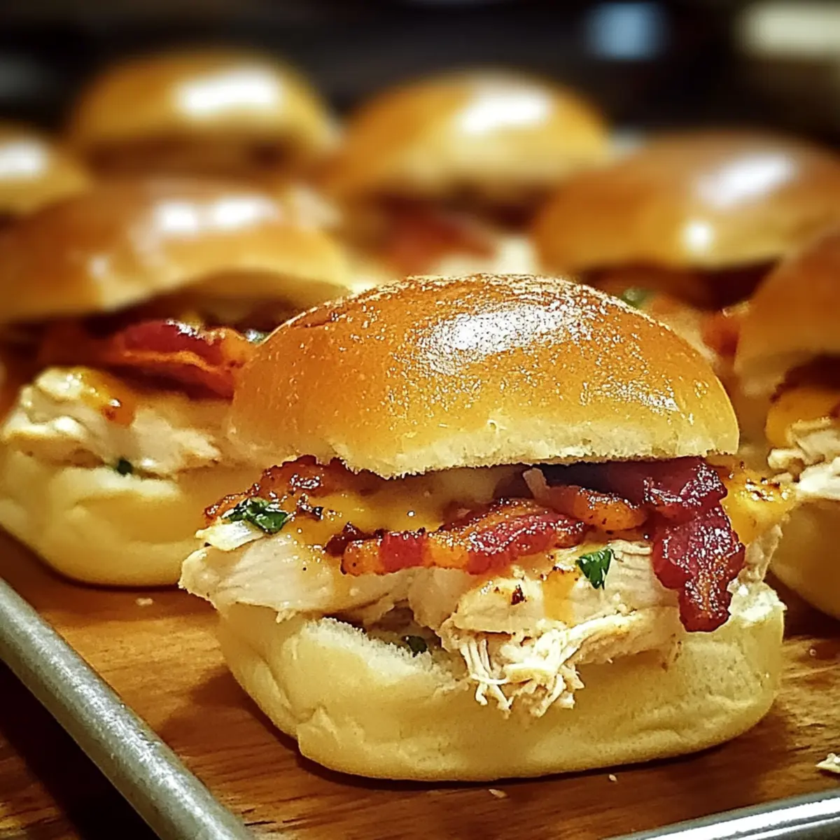 Chicken Bacon Ranch Sliders