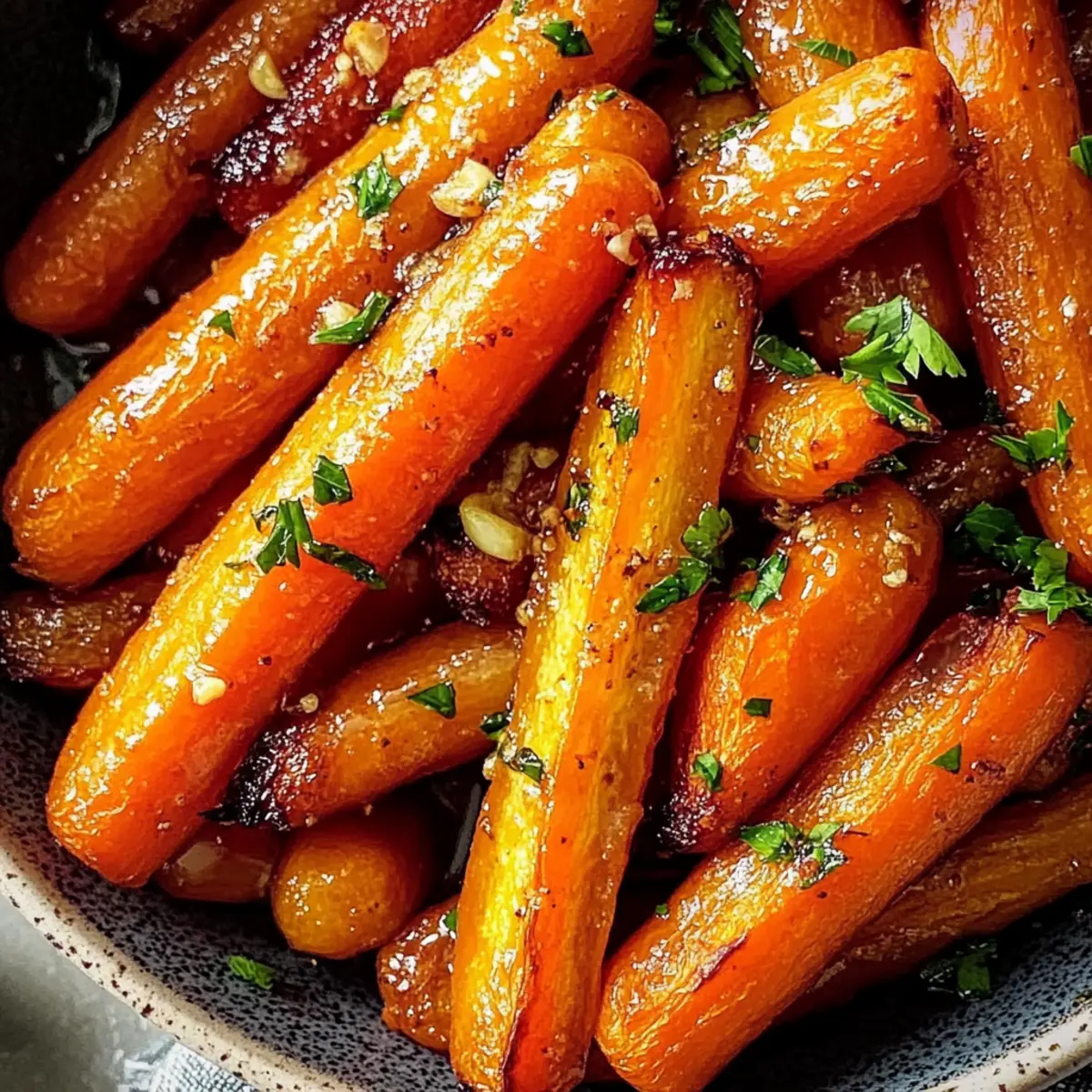 Roasted Brown Butter Honey Garlic Carrots