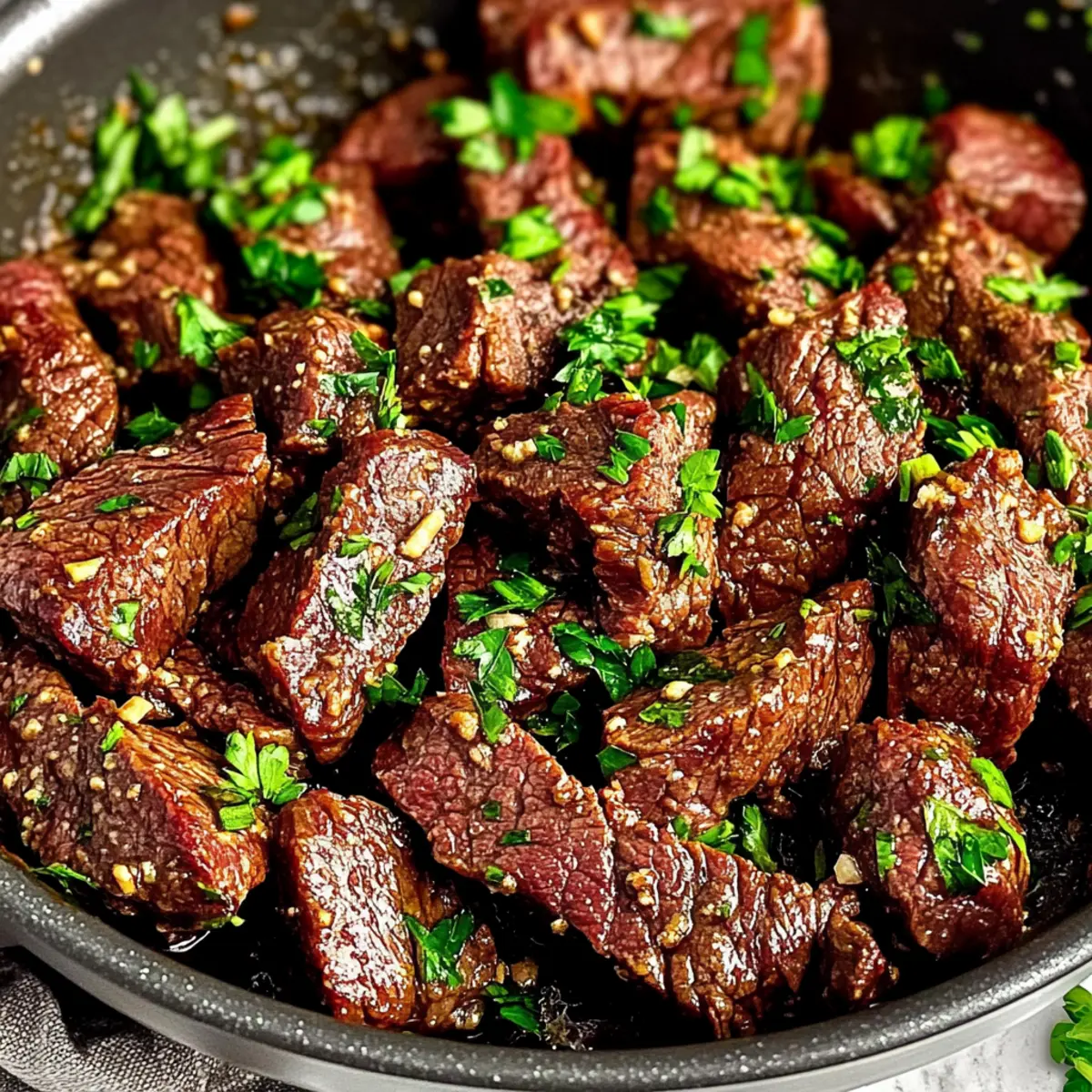 Garlic Butter Steak Bites