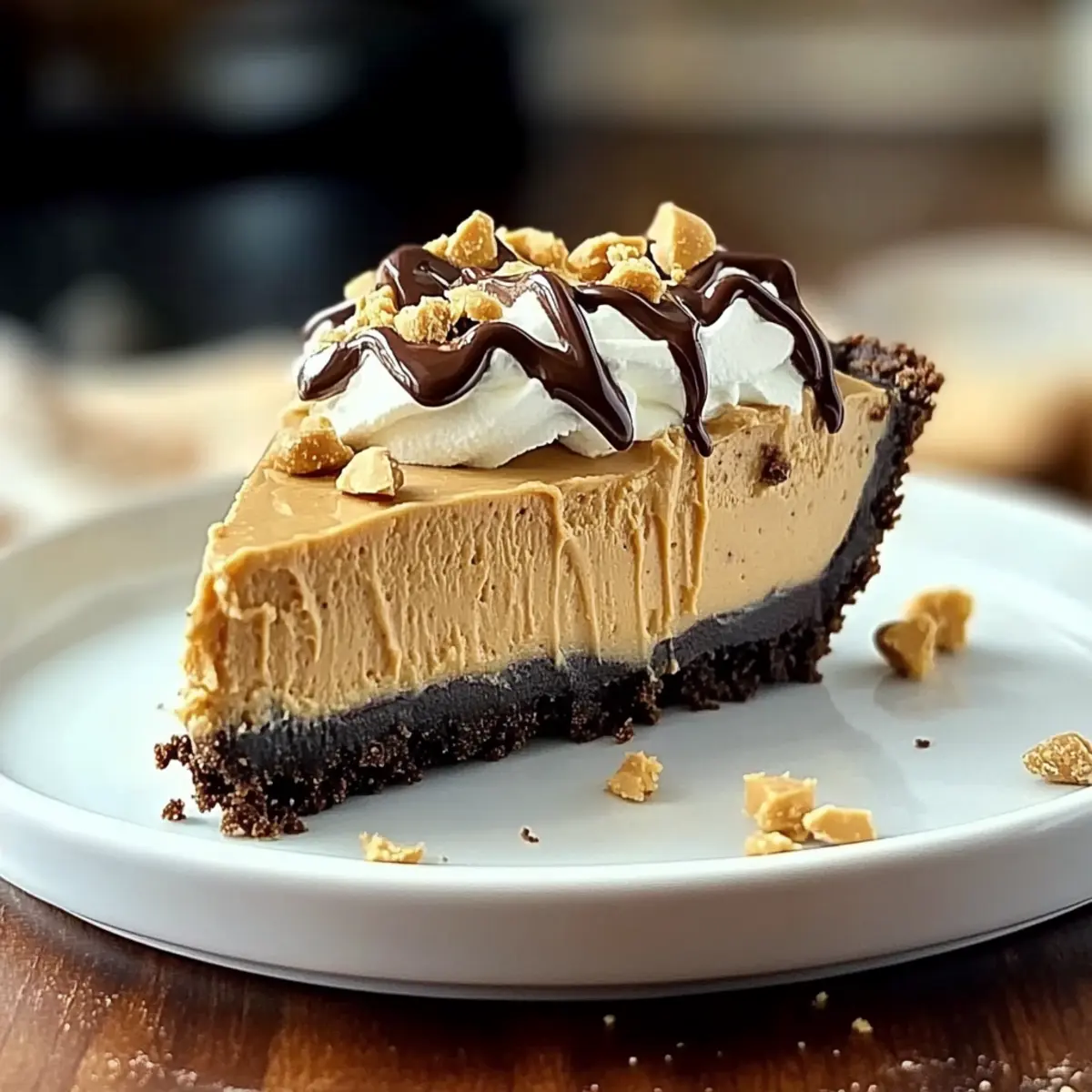 No Bake Peanut Butter Pie