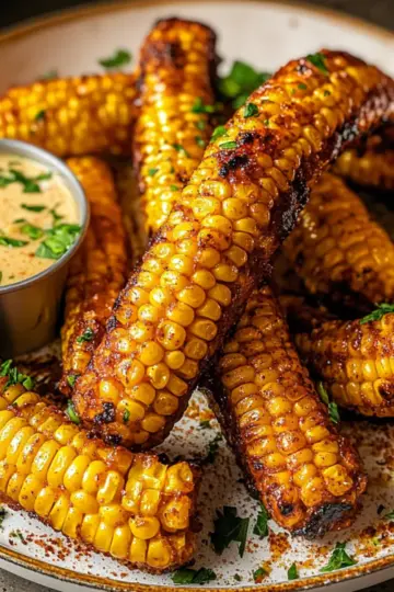 Crispy Air Fryer Corn Ribs
