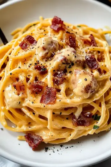 Creamy Bacon Carbonara Pasta