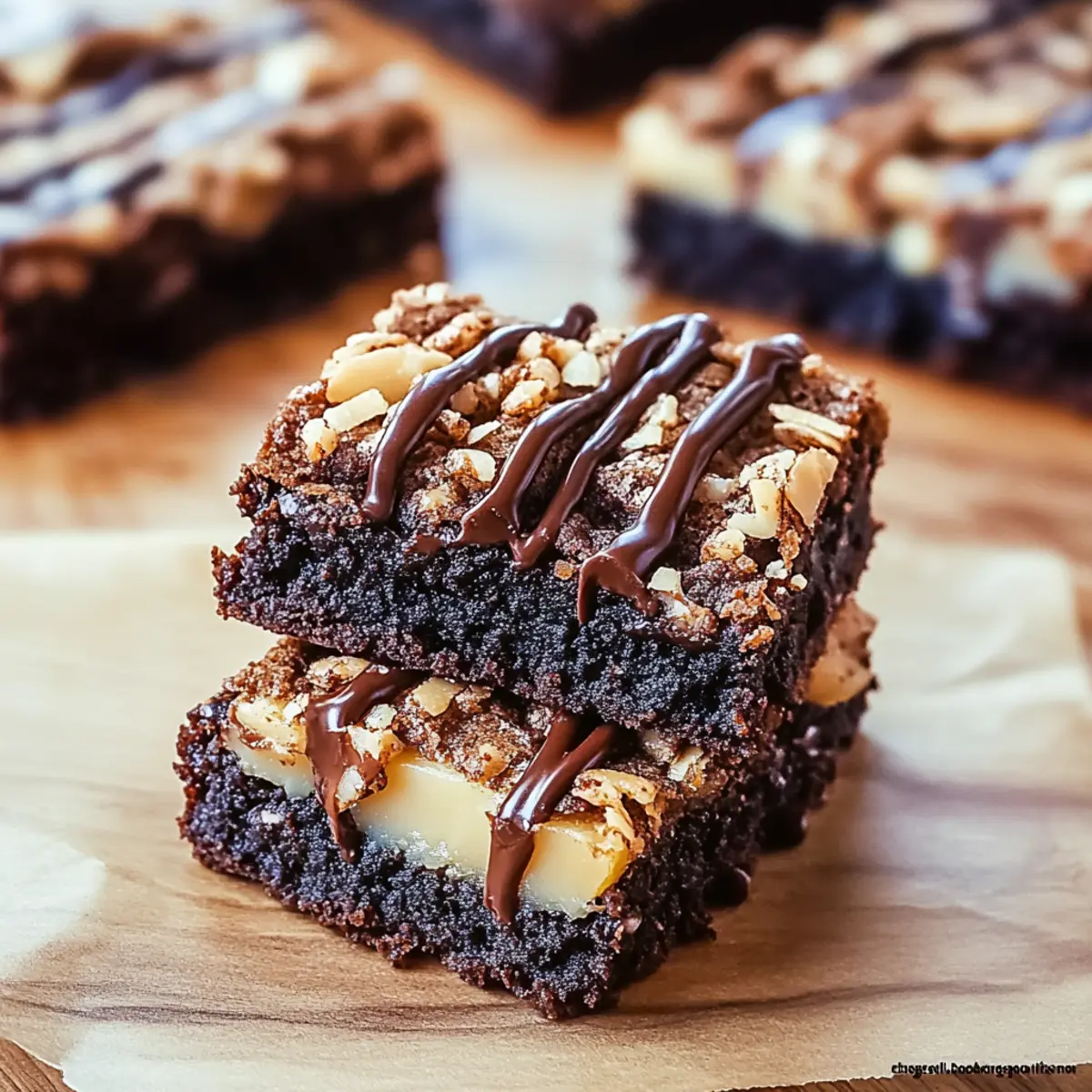 Samoa Brownies with Gooey Caramel