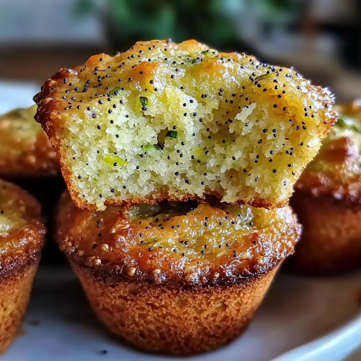 Brown Butter Lemon Zucchini Muffins