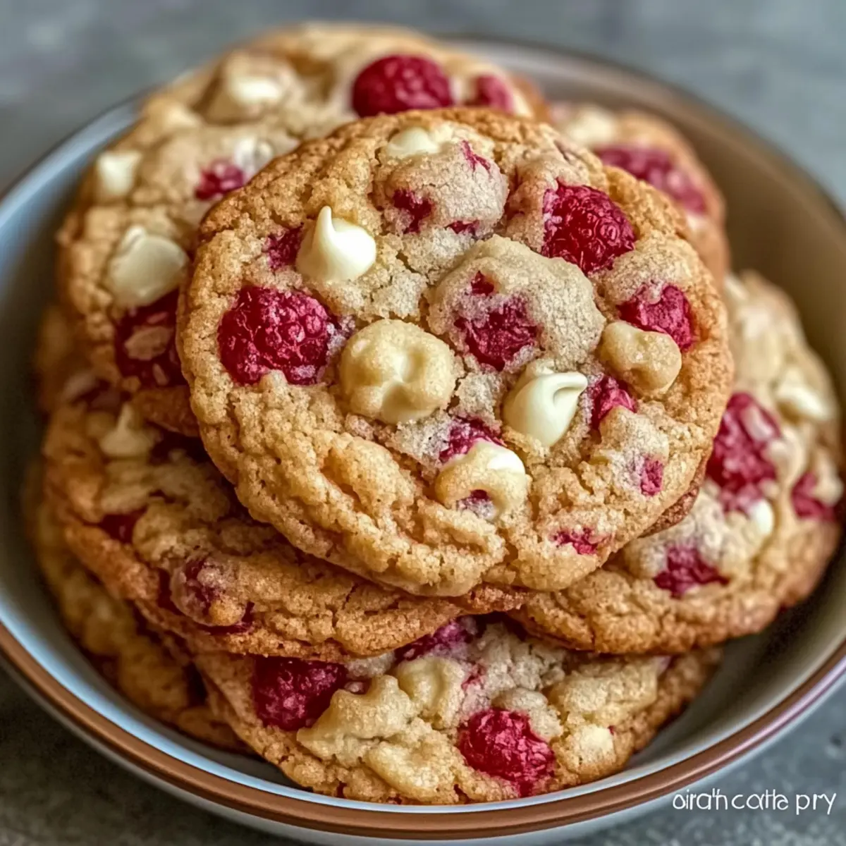 Brown Butter White Chocolate Raspberry Cookies