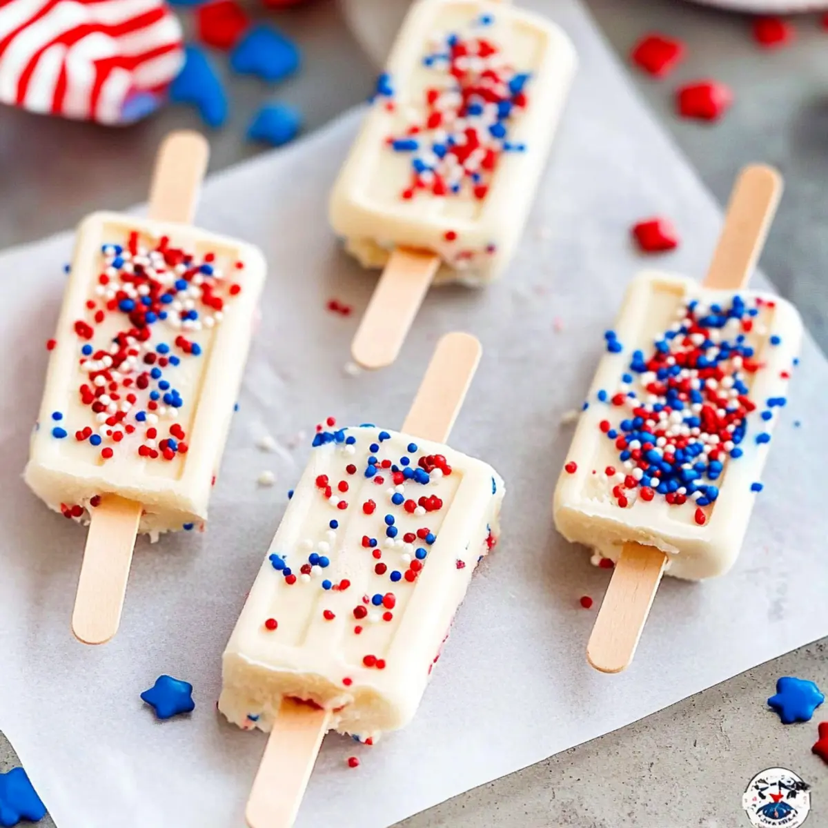 Red White and Blue Cakesicles
