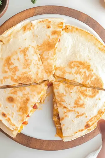 Air Fryer Chicken Bacon Ranch Quesadillas