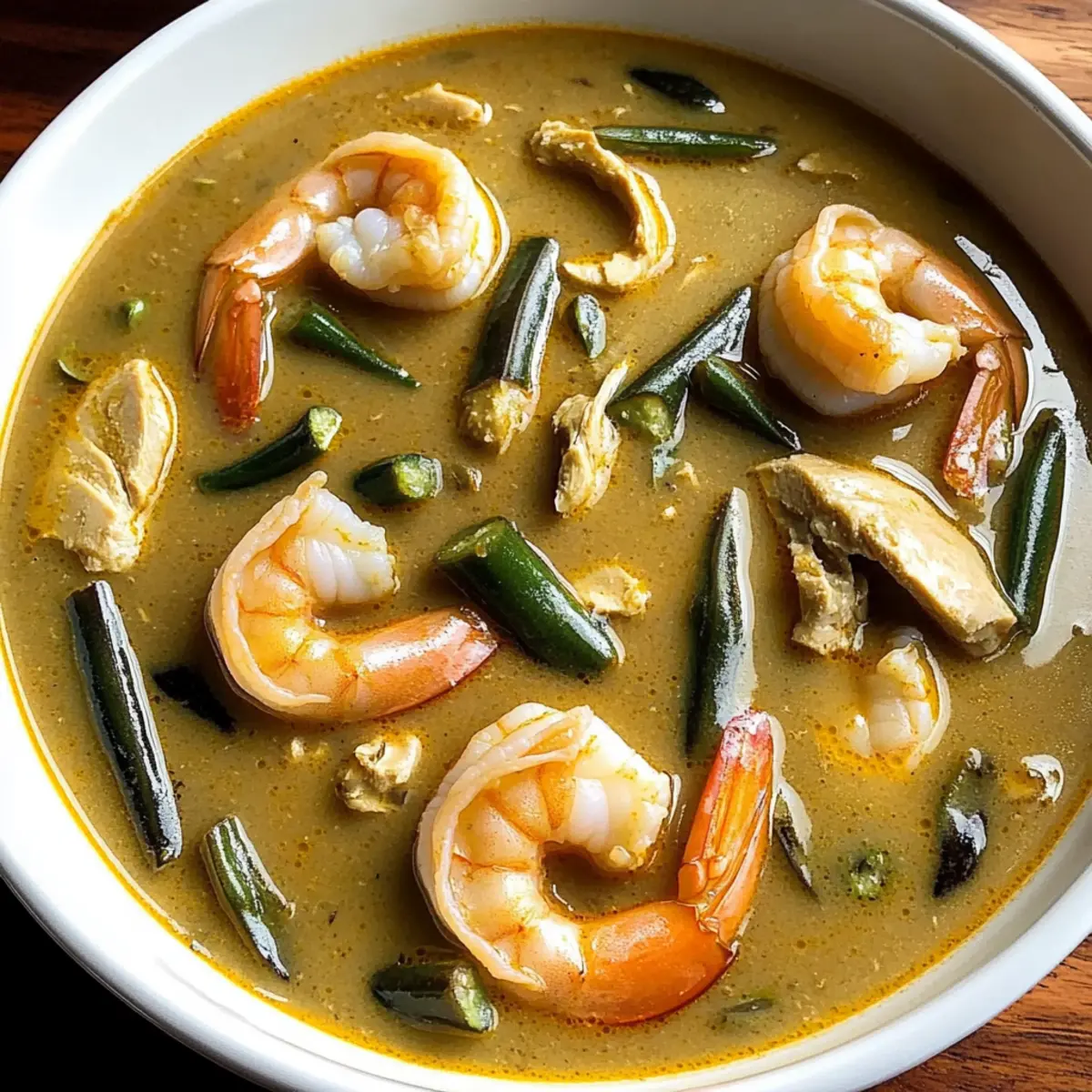 Nigerian Okra Soup with Shrimp